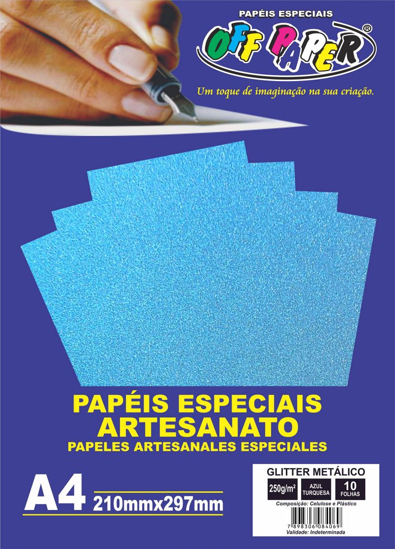 Glitter Metálico Azul Turquesa