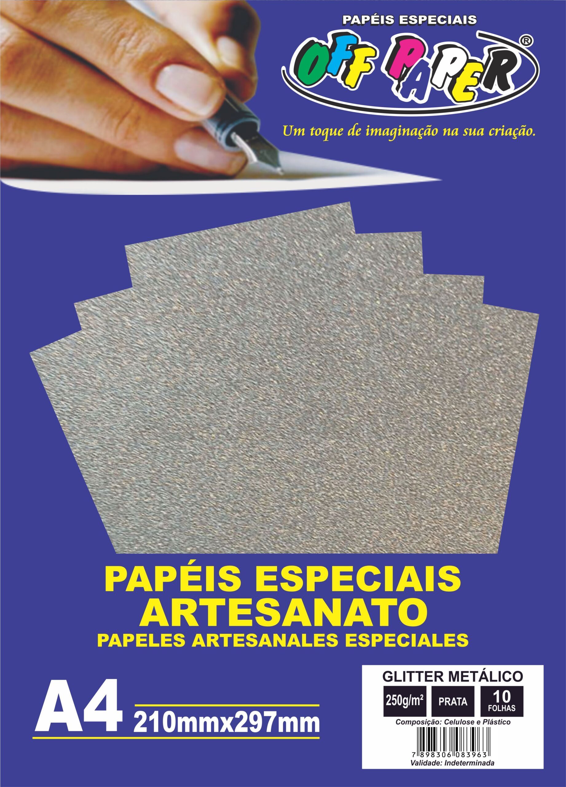 Glitter Metálico Prata