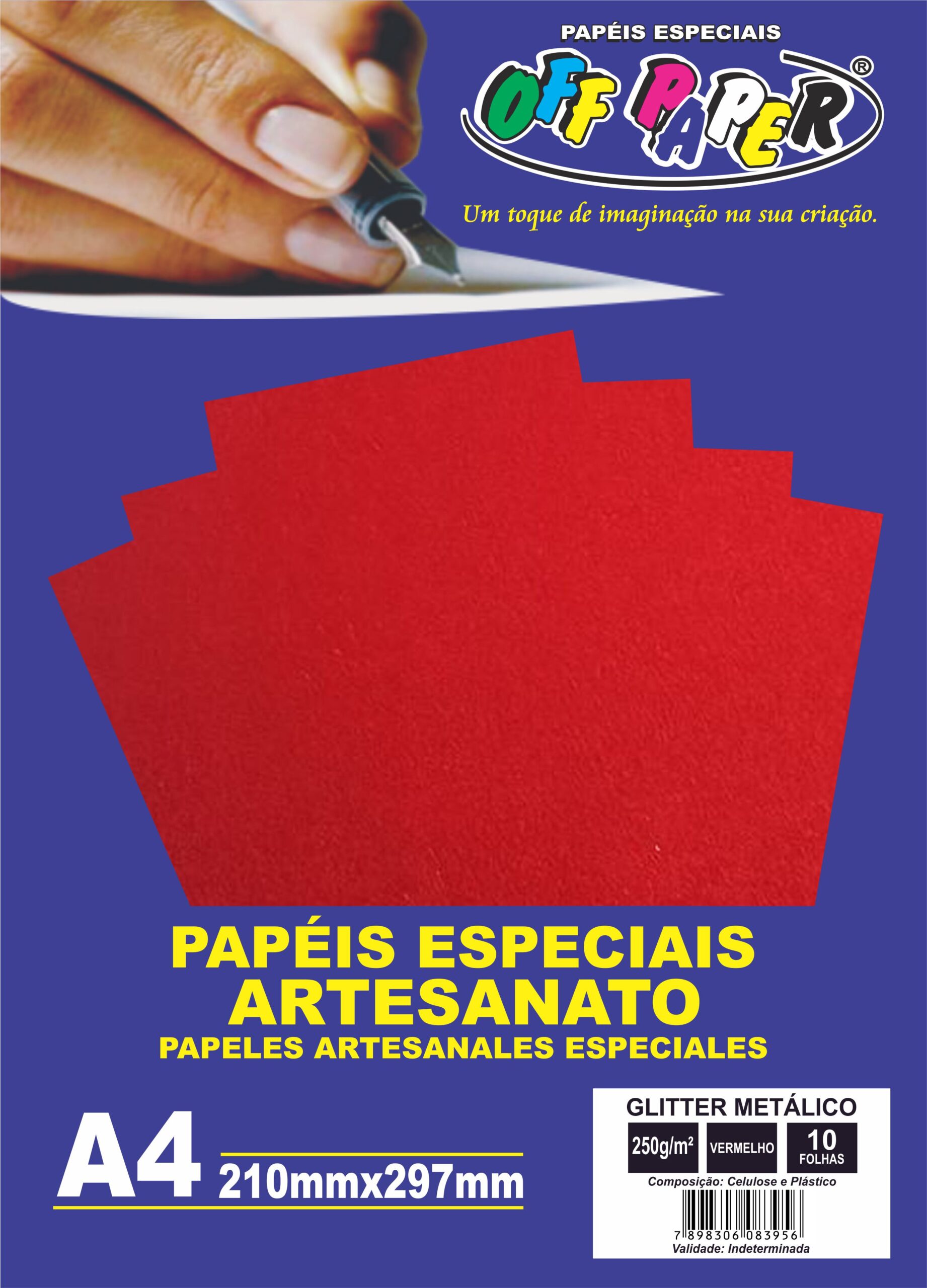 Glitter Metálico Vermelho