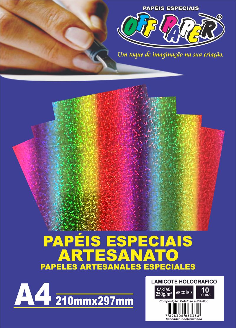 Lamicote Holográfico Arco-Íris