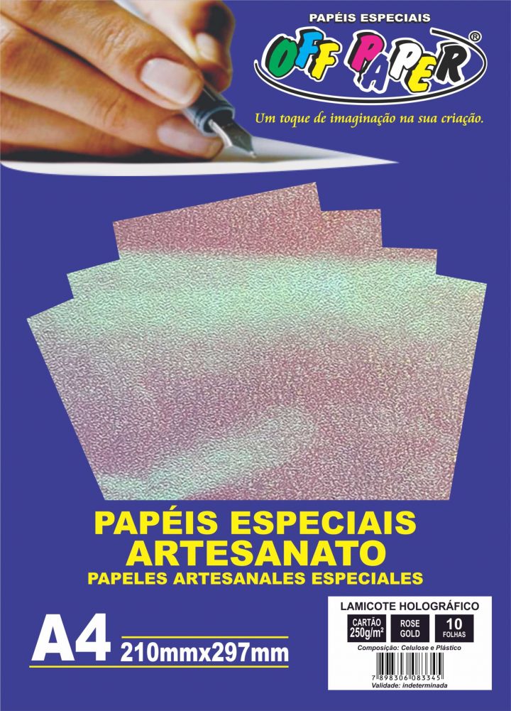Lamicote Holográfico Rose Gold