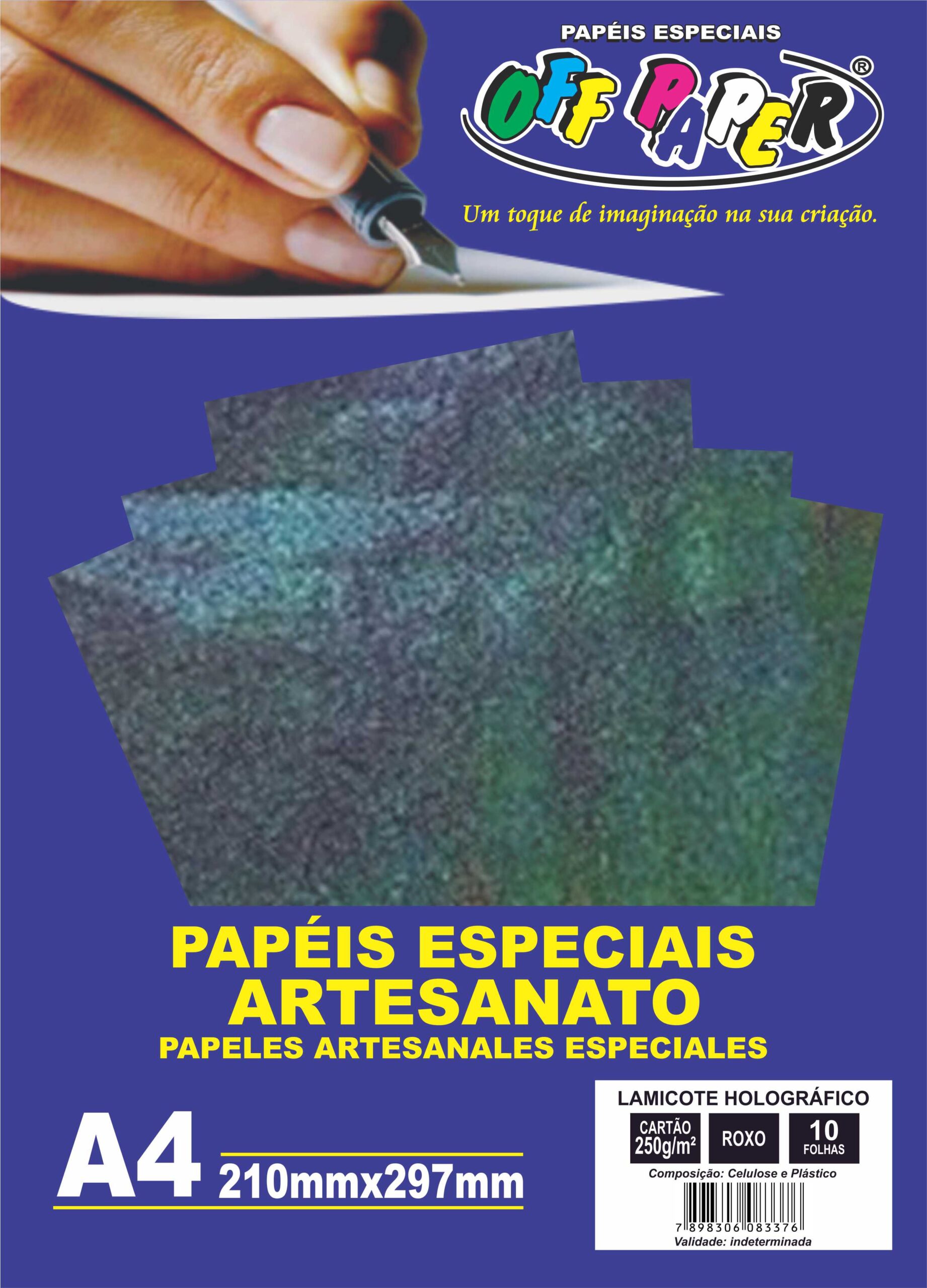 Lamicote Holográfico Roxo