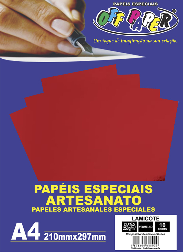 Lamicote Vermelho OFF PAPER
